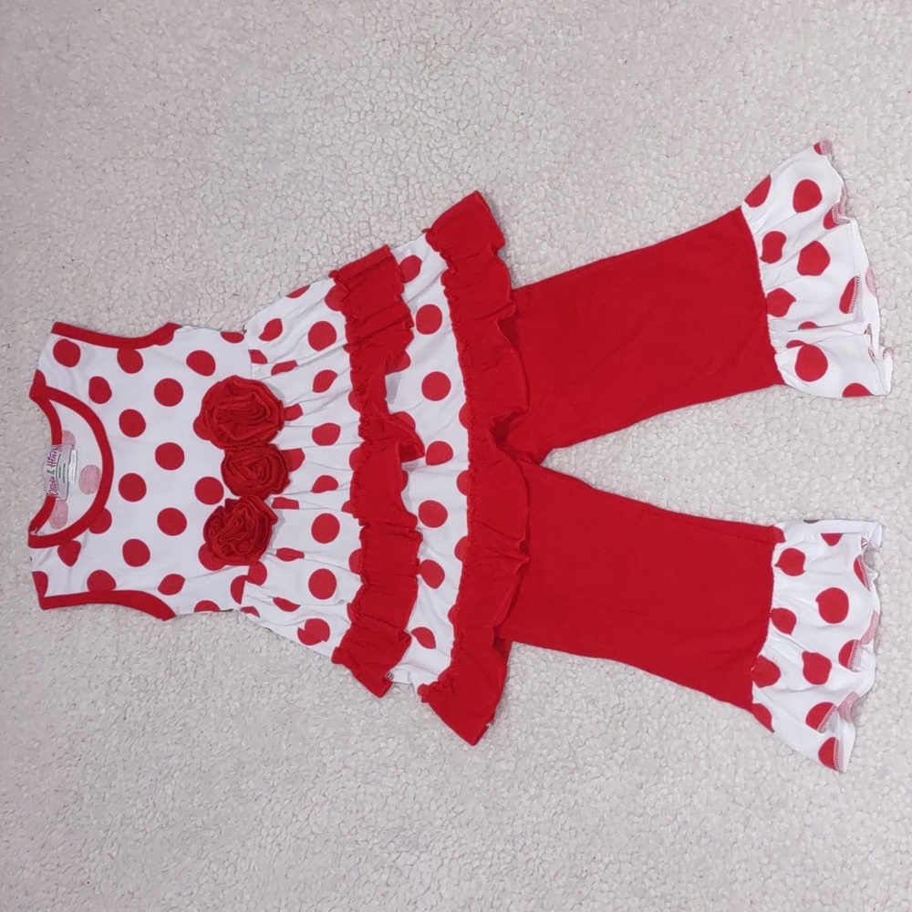 Olivia & Henry Toddler girl dress size 3T set polkadot NWT